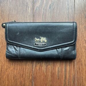 Pink and Black Coach Wallet
